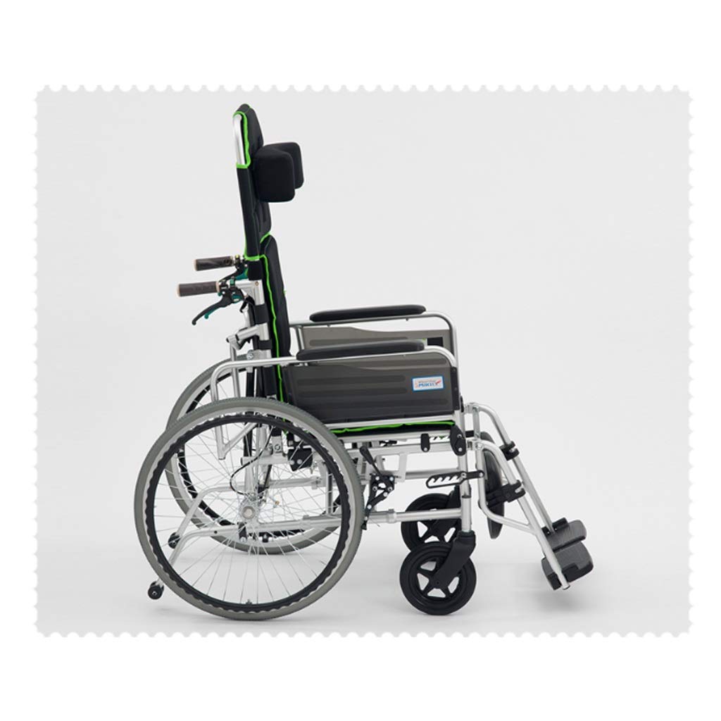 激安特価 平らな車椅子 調節可能な肘掛けおよびペダルはうそをつくことができる 後部車輪の高いあと振れ止めの前部および後部ブレーキ軽量の折りたたみの包括的な心配を投げ出すことを防ぐ 色 ブラック ブラック B07pjjhmzz 新発売の Vogmoda Com Ar