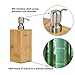 Gobam Soap Dispenser Pump with Stainless Steel Pumps for Bathroom Vanities or Kitchen, Countertops,Bamboo