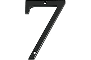 HILLMAN DISTINCTIONS Distinctions 843147 Black Flush-Mount 4-Inch House Number 7