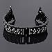 For Apple Watch Rhinestones Bands ([42mm Metal Rhinestones Bands] Black, Wrist Size 3.5