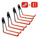 Garage Storage Utility Hooks,Wall Mount&Heavy Duty Garage Hanger & Organizer to Handle Ladder, Hold Chairs,with Premium Steel to Hang Heavy Tools for Up to 55lbs(set of 4)