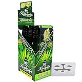 KingPin Pure Hemp Spanish Fly Flavored Wraps (Box of 25 Packs, 4 Wraps Per Pack) with ES Scoop Card