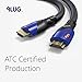 PlugLug HDMI Fiber Optic Cable 75 feet 4K Fiber HDMI Cable Supports 4K@60Hz, 4:4:4/4:2:2/4:2:0, HDR, Dolby Vision, HDCP2.2, ARC, 3D, High Speed 18Gbps, Slim and Flexible Long HDMI Fiber Optic Cable