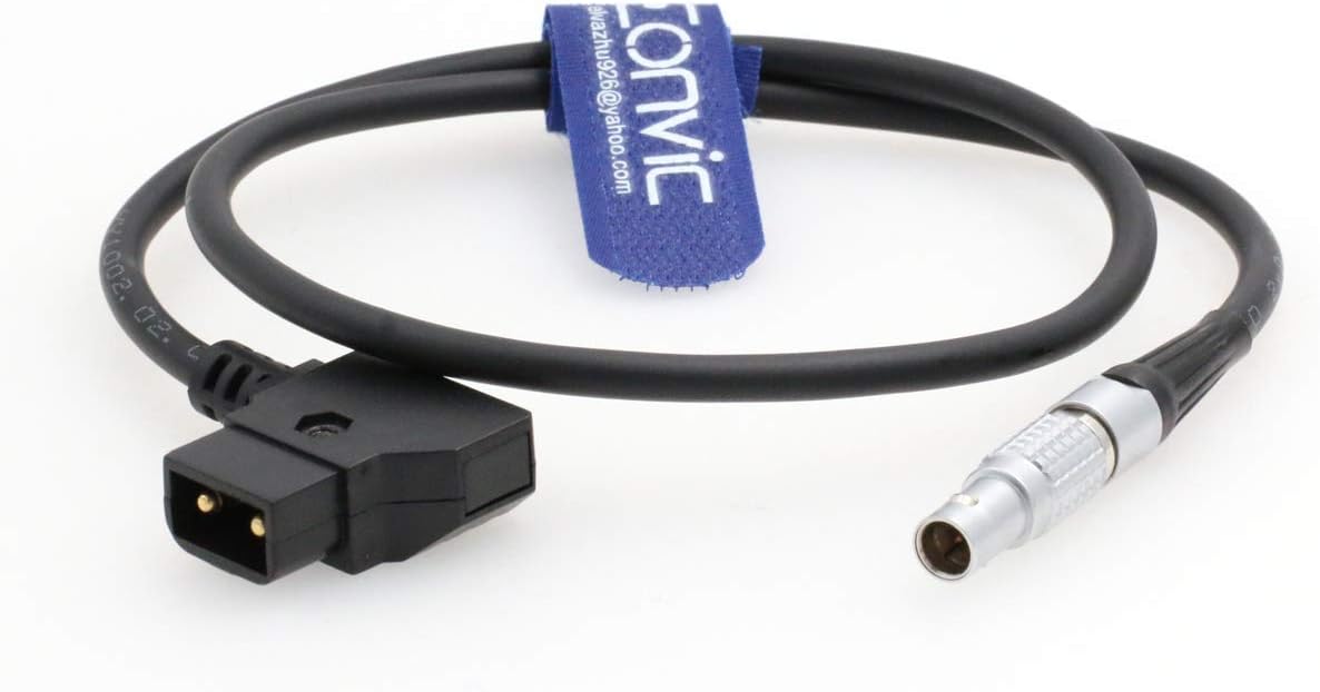 Eonvic 4 Pin to D-tap LBUS FIZ Power Cable, Black