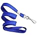 Mifflin-USA Flat Lanyards for ID Badges (Blue, 36 Inch, 100 Pack), Comfortable Neck Straps