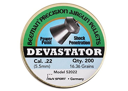 Beeman Devastator.22 Cal, 16.36 Grains, Pointed, (200 Count)