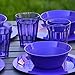 Cambridge Plastic Plate, Bowl and Tumbler Dinnerware | 12-piece set Purple