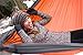 Double Camping Hammock- Best Lightweight & Portable Two Person Hammock Set –Aluminum Wiregate Carabiners, 2- 16 Loop Tree Straps & Compression Strap- Holds 500 LBS -Ideal for Travel- Orange Middle