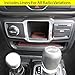 Custom Fit Cup, and Radio Pocket Liner Accessories for JL JLU Jeep Wrangler 2018 2019 13-pc Set (FITS Sports and Rubicon with Cloth Seats ONLY!, Red Trim)