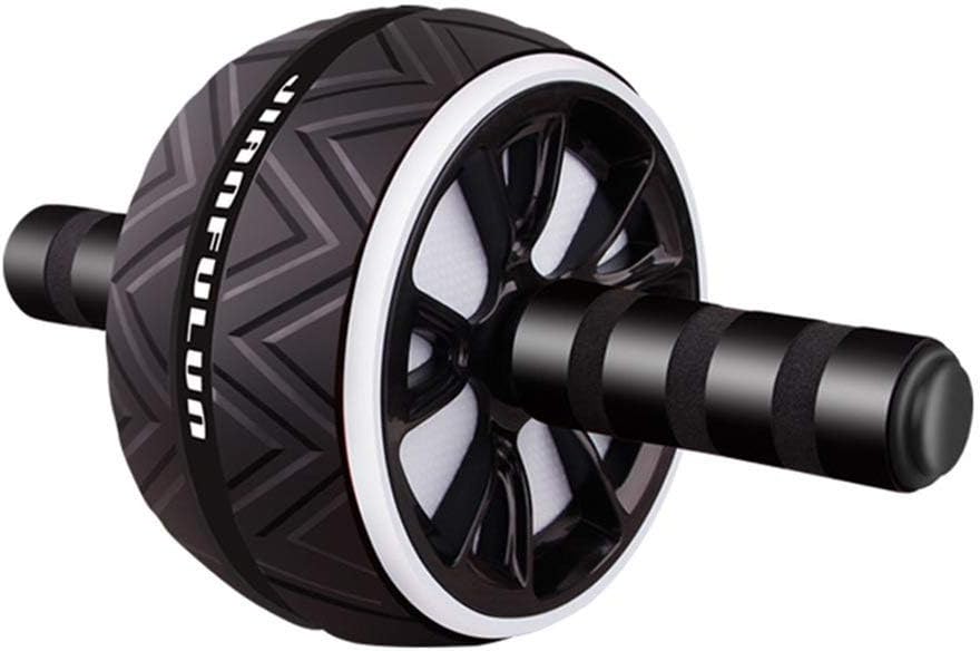 junchaoman Abs Wheel Exercise Gym Roller Abdominal Core Fitness Muscle Trainer Ab Roller + Non-Slip Mat for Man Women Gymnastics Home Gym Core Training