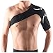 Lalawow Light Weight Adjustable Gym Sports Adjustable Stretch Black Single Shoulder Support Brace (Left)