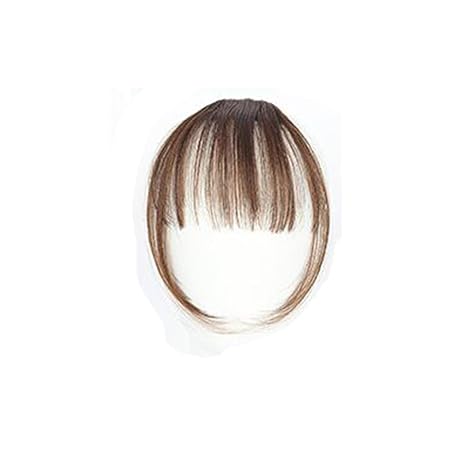 ESAILQ Hübsche Mädchen Clip On Clip In Front Hair Bang Fransen Haar Verlängerung Stück Thin Mini Luft Liu Hai Perücke (D)