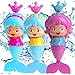 Conquer Baby - Bath Toys for Toddlers Kids Girls - Mermaid Princess Wind Up Tail Flap Floating Water BathTub Toys, Swimming Pool Beach Bathing Time Fun - Random Color 1 Piece