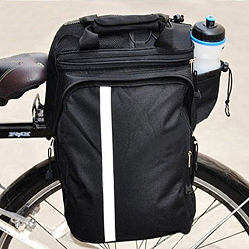 Lexiesxue Cycling Bicycle Bike Pannier Rear Seat Bag Rack Trunk Handle Handbag Storage