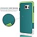 Galaxy S7 Edge Case, TILL(TM) Ultra Slim 3 Color Hybrid Impact Shockproof Anti-Slip Rugged Back Cover Soft TPU Hard PC Bumper Extra Front Raised Lip Case Cover for Samsung Galaxy S7 Edge G935 [Green]