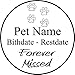Personalized Engraved Pet Memorial Step Stone 7.5