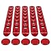Opall Grab Handle Inserts Cover+Push Button Knobs Cover Trim for 2007-2018 Jeep Wrangler JK & Unlimited 5PCS RED