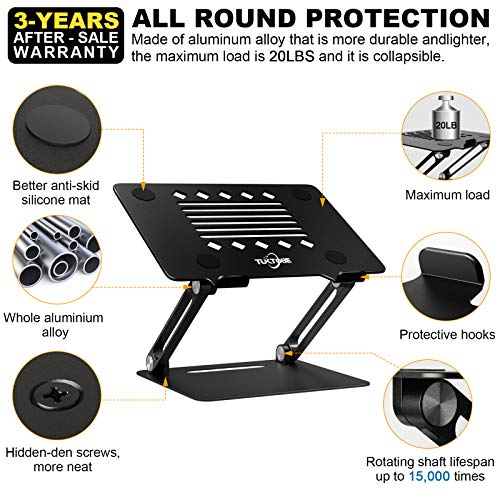 Adjustable Laptop Stand Ergonomic Laptop Riser Foldable Notebook