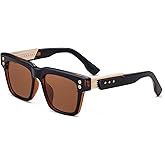 KAJILA Vintage Square Classic Men's Sunglasses Unisex Modern Shades (98312)