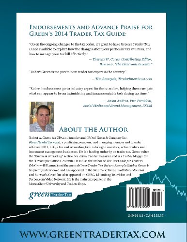 Green S 2014 Trader Tax Guide The Savvy Trader S Guide To