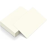 Goefun 50 Sheets Cream Cardstock 8.5 x 11 Ivory Paper 80lb | Off White Card Stock Printer Paper for Cards Making, Office Printing, Wedding