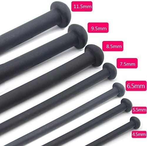 Dreamhomead Sounds Silicone Urethral Plug Beads Urethral with Different Size for Beginner 7 PCS Set