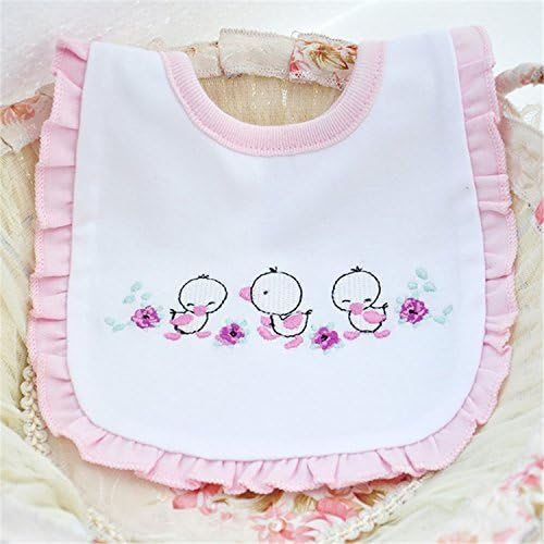 Macodeon Bibs baby girl bibs princess pink style baby cotton bandana bibs 2