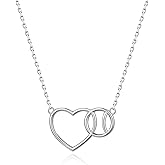 STROLLGIRL 925 silver Baseball Necklace Sport team Sports Jewelry softball Necklace Team Necklace for Baseball Sports Player Gift