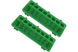 ROMISBABA 2Pcs Green Plastic Pigeon Feeding Troughs 30X12.5X8Cm Anti-Spatter Bird Feeders for Pigeon Cages