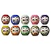 Daruma Fortune Dolls (4.7cm, Set of 10, Made in Japan)
