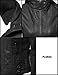 Plus4u Women's Faux Leather Fleece Contrast Detachable Hooded Jacket