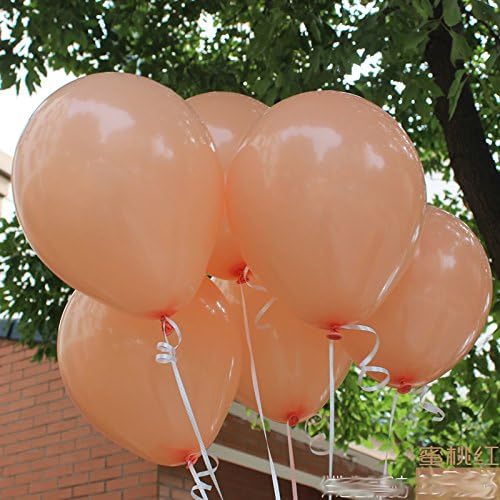 100pcs 10" Pastel Peach Latex Balloons Girl Baby Shower Birthday Hen Party Wedding Neutral Decoration