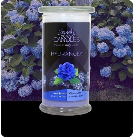 Jewelry In Candles ~ Hydrangea Candle