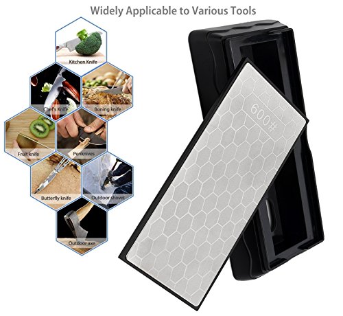 image for Akeruzi Diamond Knife Sharpening Stone,Double-sided Whetstone Is Used 