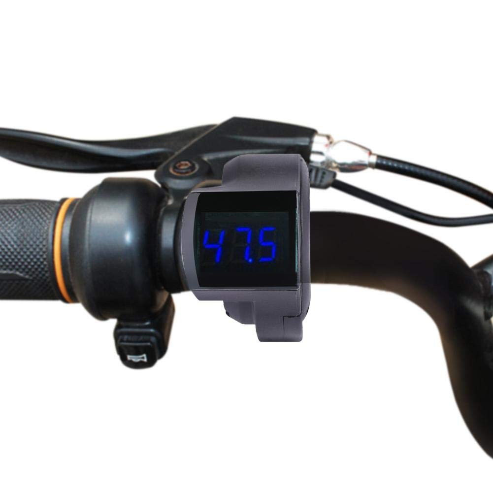 Electric Scooter Voltmeter Wear Resistant Accelerator Shifter Set with Digital Voltage Display