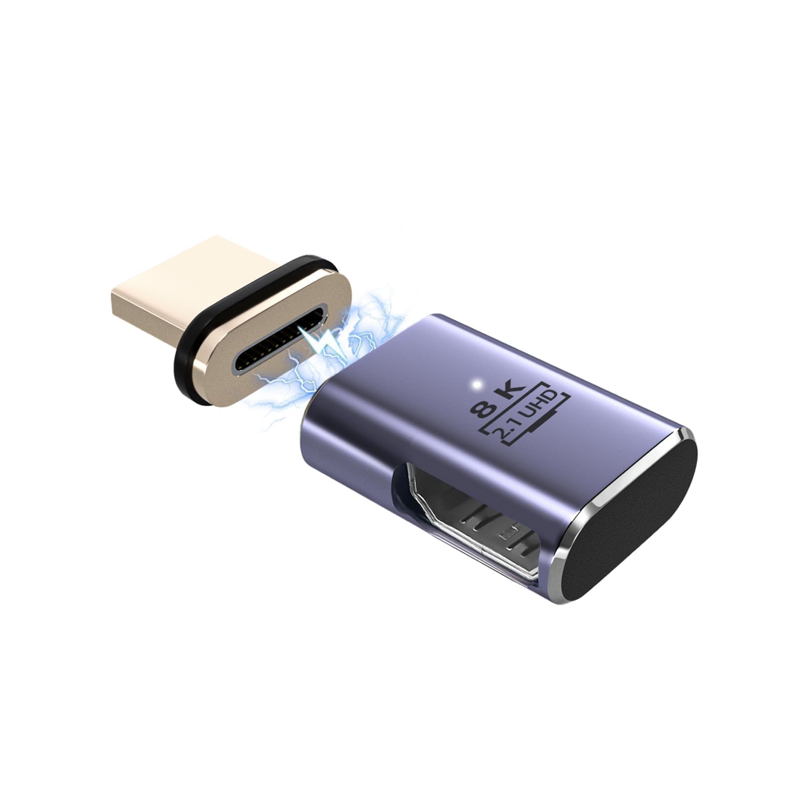IVIVTOR Magnetic HDMI connector 8K - 4K@120Hz HDMI cable 2.1 Male to Female adapter support PC HDTV Laptops Monitors - Right