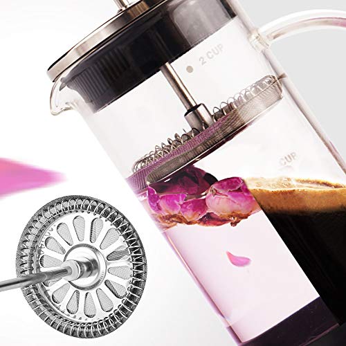 6 Packs French Press Replacement Filter Screen, DaKuan 4 Inch Stainless