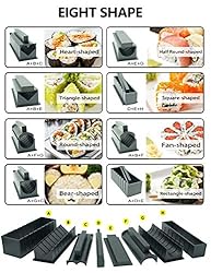 WITBASS 10 Pieces DIY Home Sushi Making tool Kit