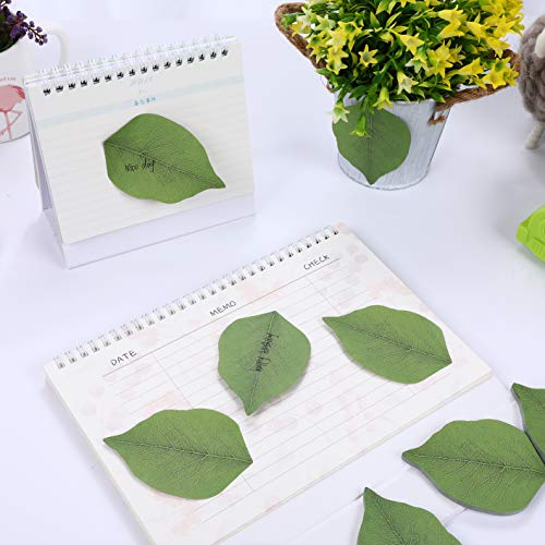 RIANCY Leaf Shape Sticky Notes, Memo Self-Stick Notes,Things to Do List Notepad, Schedule Marker, 50 Sheets/Pack (Leaf,Pack of 5) - Thumbnail 6