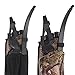 XTACER Multi-Fonction 4-Tubes Back Quiver Hunting Training Archery Arrow Quiver Holder Bow Bag Pouch (CAMO)