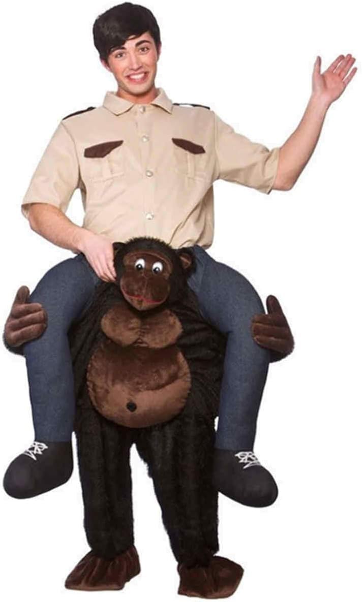 Funny Piggyback Ride On Riding Shoulder Adult Costume
