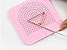 Carykon Roll Quiller's Grid Guide Quilling Board with Pins Storage for Paper Crafting Winder Roll Square Craft DIY Tool (Pink)