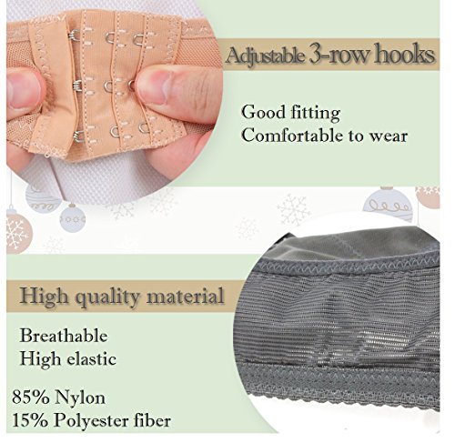 HS Chest Brace Up Posture Shape Corrector Prevent Chest Sagging Humpback Correct X Strap Vest for Female/Women (L, Beige)