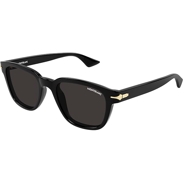 Amazon.com: MONTBLANC MB0276S Black/Smoke 52/19/145 men Sunglasses