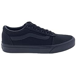 Vans Women's Ward Sneaker, Canvas Black Black, 9