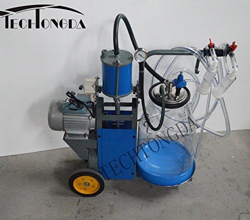 Goat Piston Milking Machine with Transparent Bucket Milker 110V