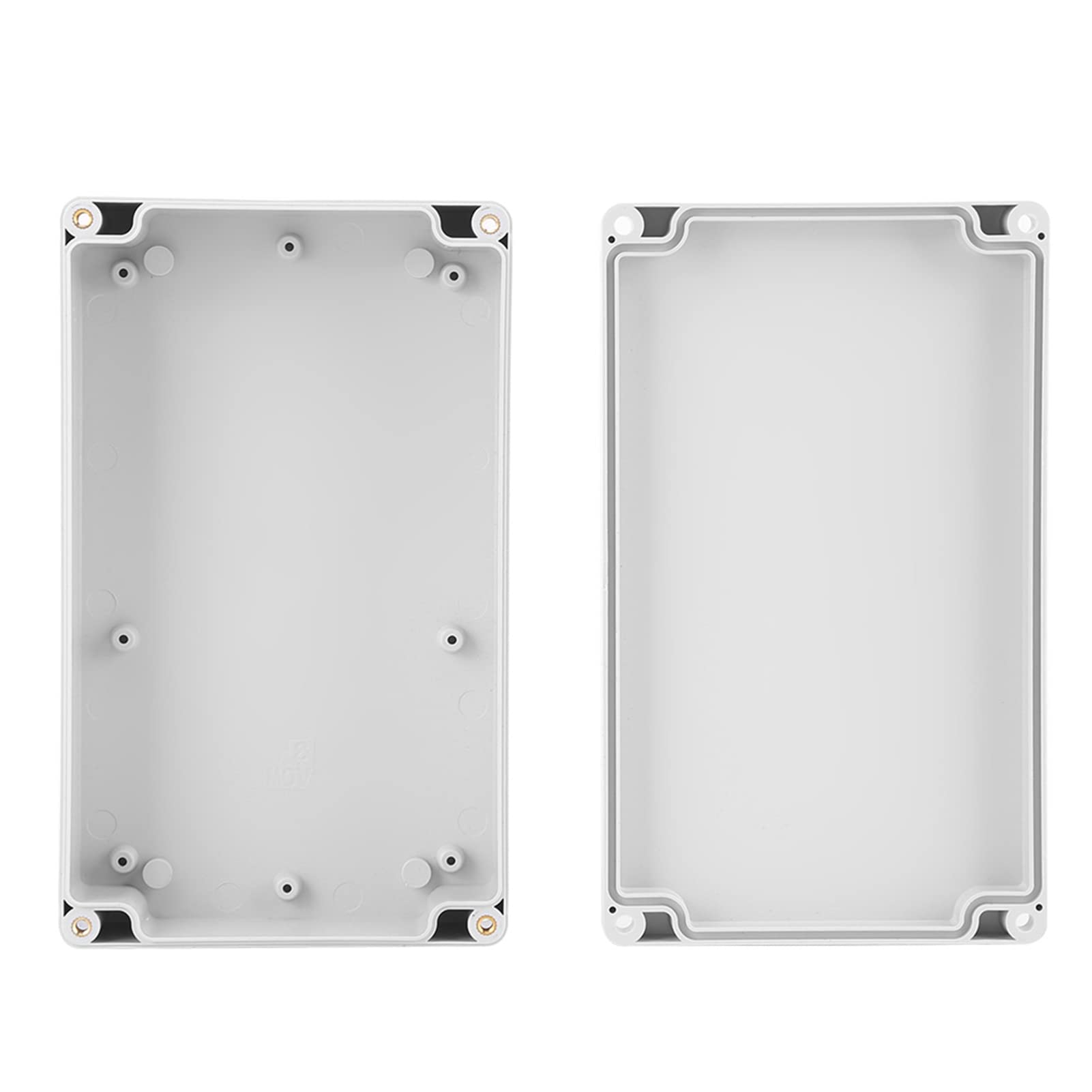 200 * 120 * 56mm Water-Resistant IP65 ABS Project Plastic Indoor Outdoor Electrical Wiring Junction Box, Grey