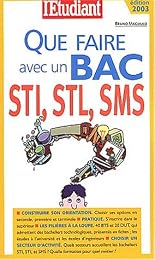 Que faire avec un bac STI, STL, SMS