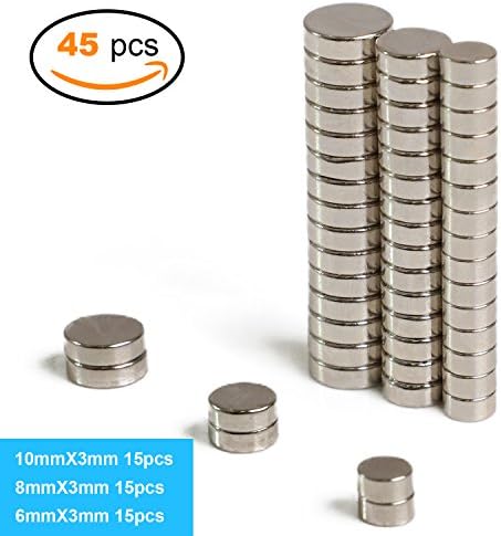 3 Different Sizes Refrigerator Magnets, 45 Pcs Thicken Fridge Magnets