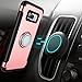 DONWELL Galaxy S8 Plus Business Style Hybrid Shockproof Protective Phone Case Cover with Built-in Ring Grip Stand Holder for Samsung Galaxy S8+ / SM-G955 6.2